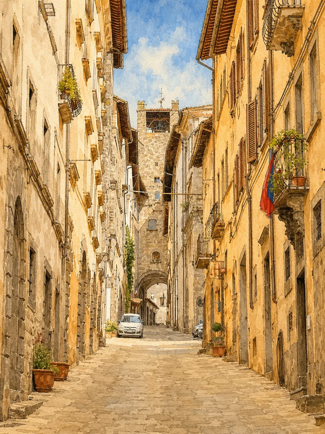 Thumbnail della verticale "Cortona a piedi" della guida di Cortona