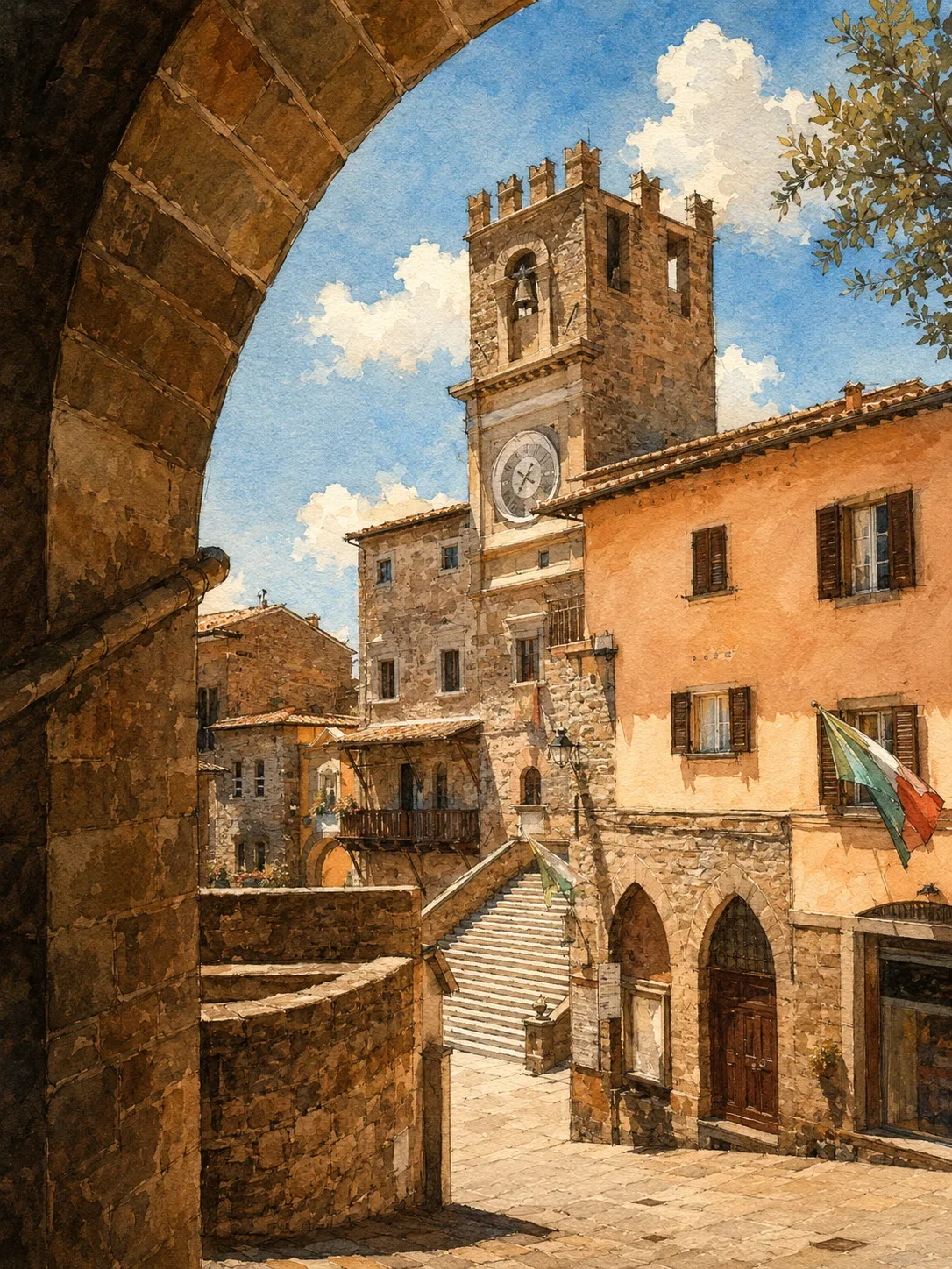 Thumbnail della verticale "Cortona da film" della guida di Cortona