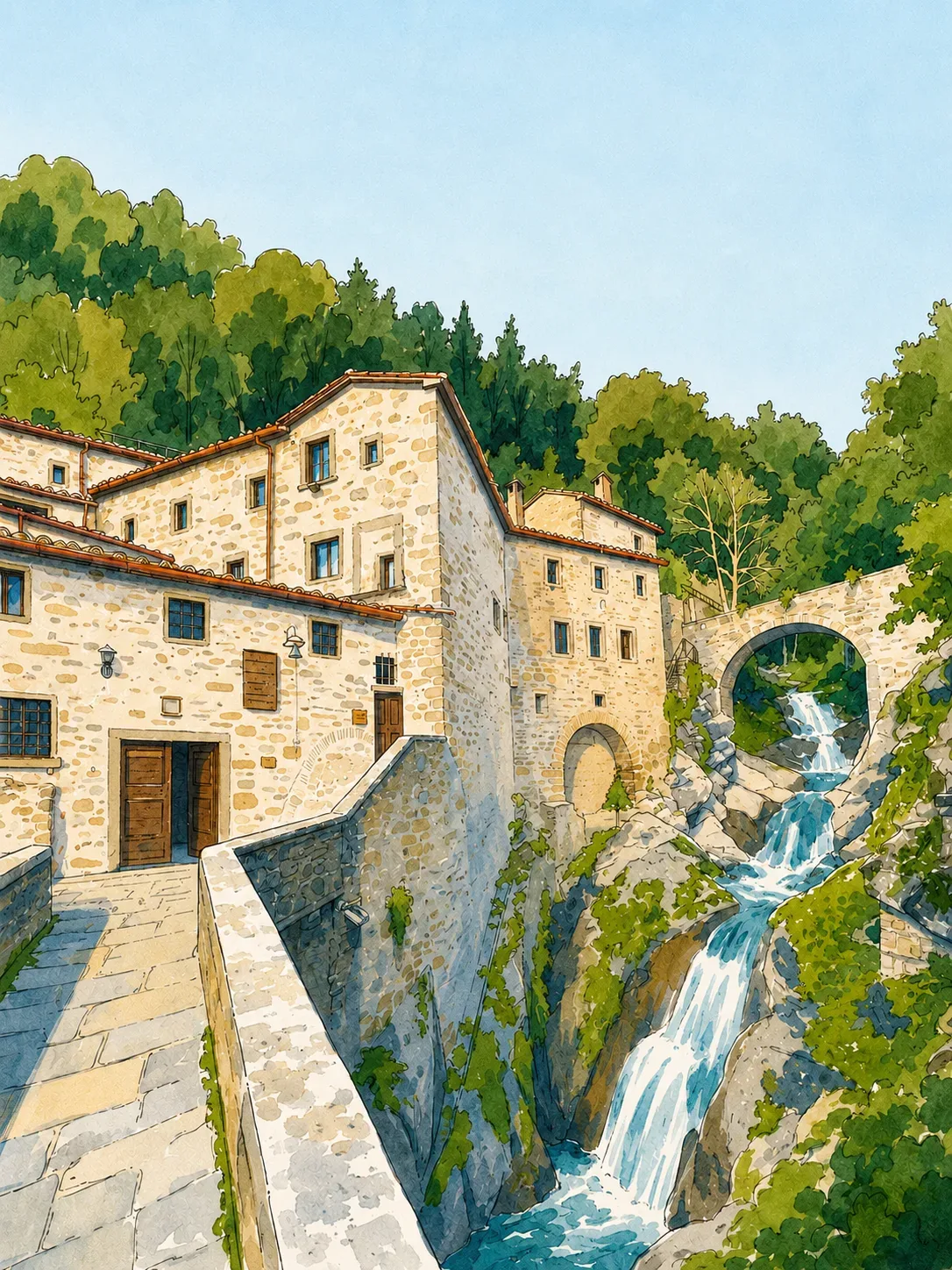 Thumbnail della verticale "Spiritualità e silenzio" della guida di Cortona
